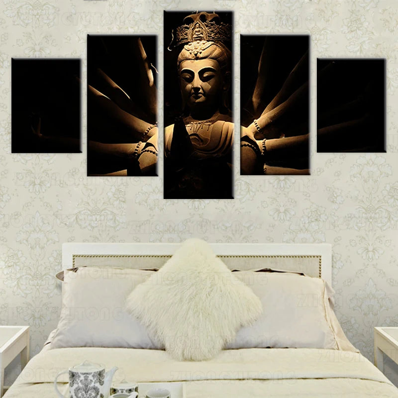 Grand Tableau Bouddha pour Chambre