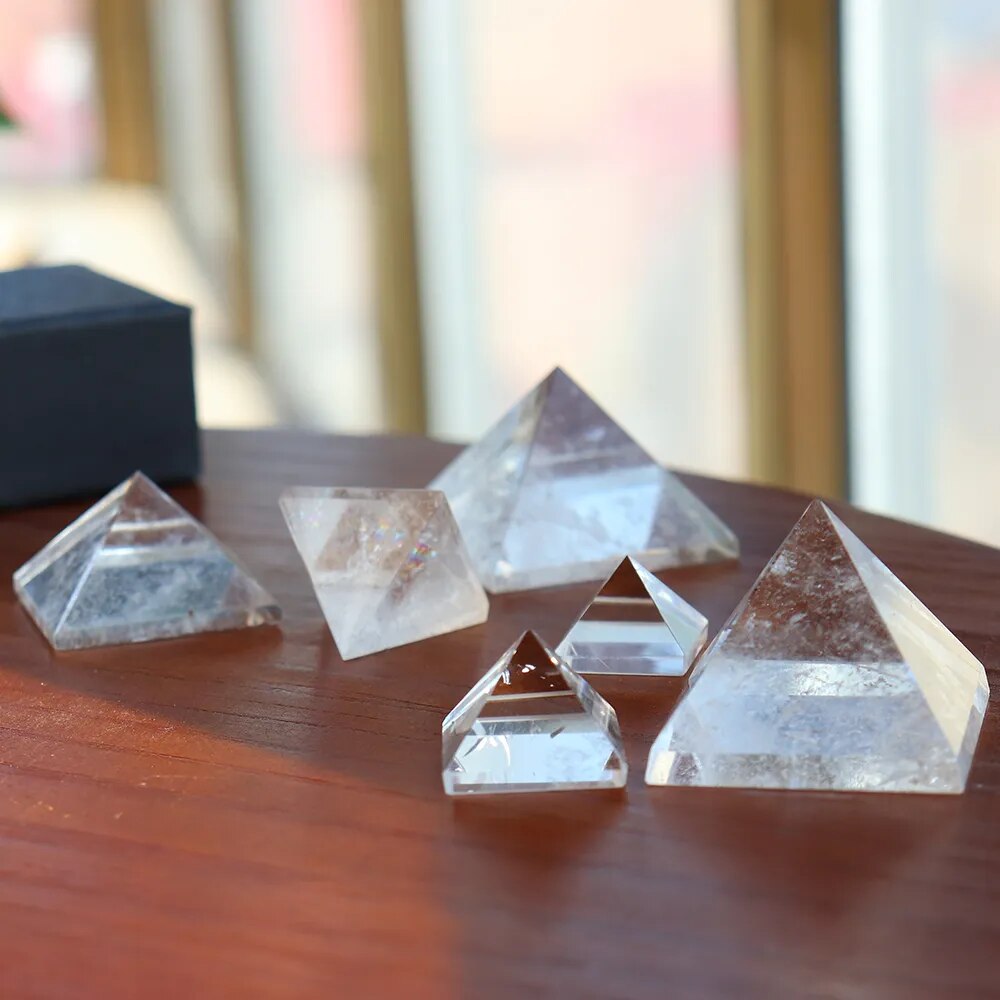 Pyramide Quartz Transparent Reiki & Décoration