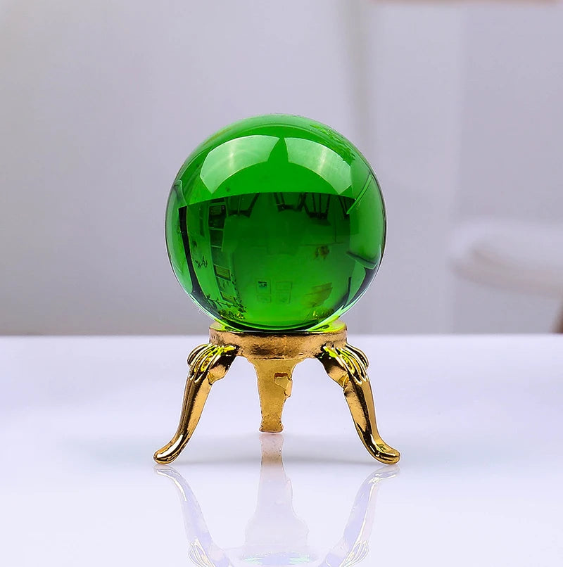 Mini Boule de Cristal en Quartz Vert