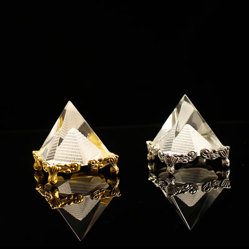 Pyramide de Cristal Égyptienne Feng Shui, Énergie de Guérison et Décoration