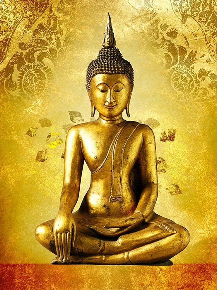 Tableau Bouddha Doré