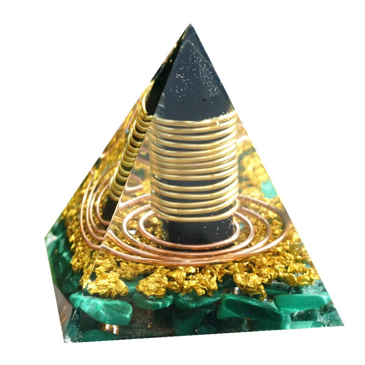 Pyramide Orgonite Obsidienne Puissante