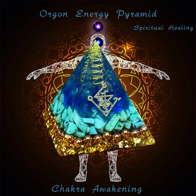 Pyramide Orgonite Reiki Générateur d'Energie Méditation & Yoga
