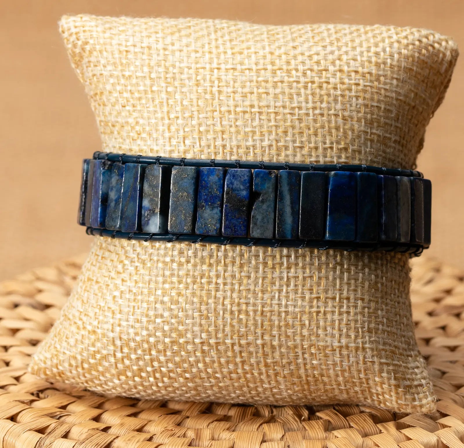 Bracelet Manchette en Lapis Lazuli