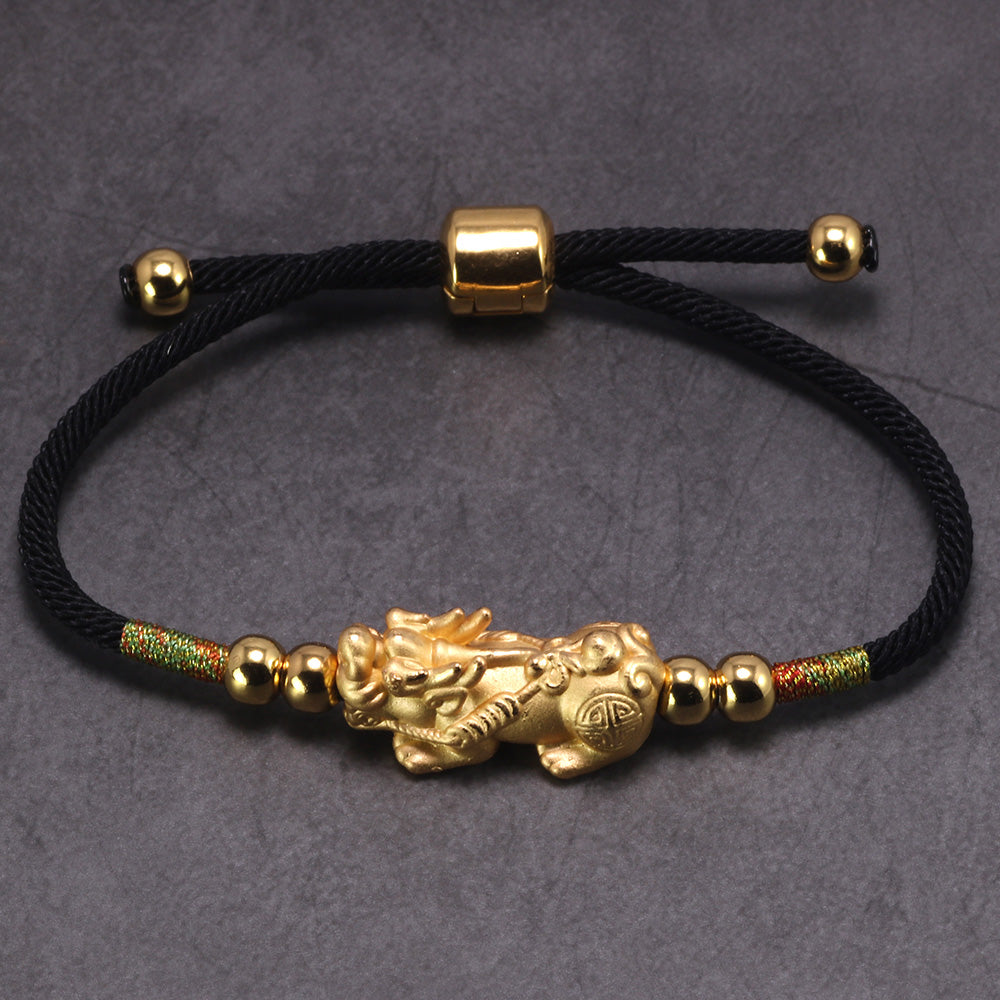 Bracelet Pi Xiu Doré «Richesse et Abondance»