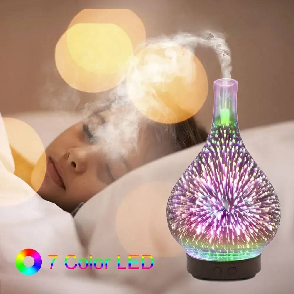 Lampe Zen Purificateur & Diffuseur d'Huile Essentiel LED 7 Couleurs
