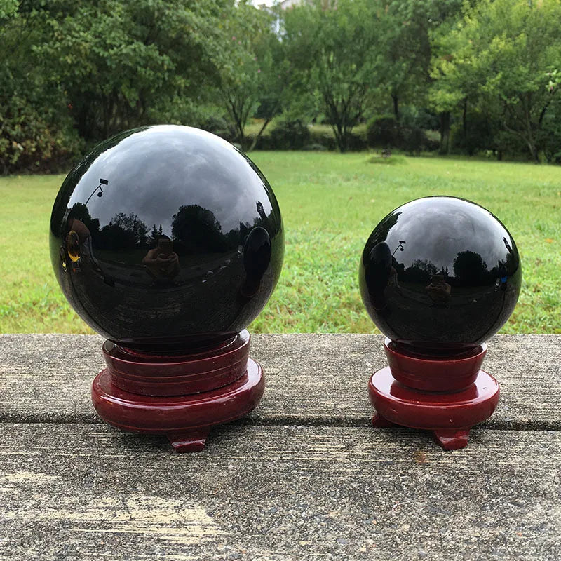 Boule en Obsidienne Noire