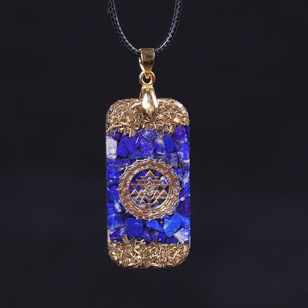 Pendentif Orgonite Porte-Bonheur en Lapis Lazuli 