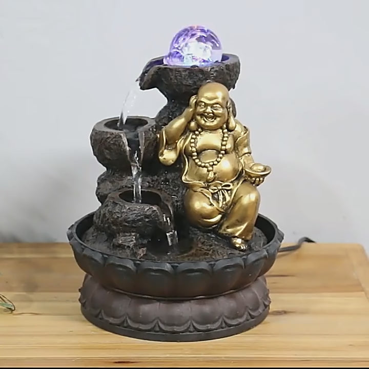 Fontaine Bouddha Intérieure avec Boule