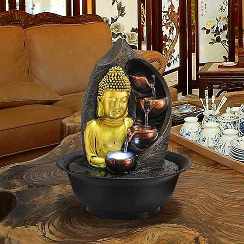Fontaine Bouddha à Eau Décoration