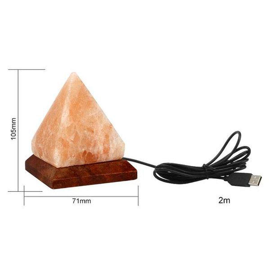 Lampe Pyramide en Cristal de Sel de l’Himalaya